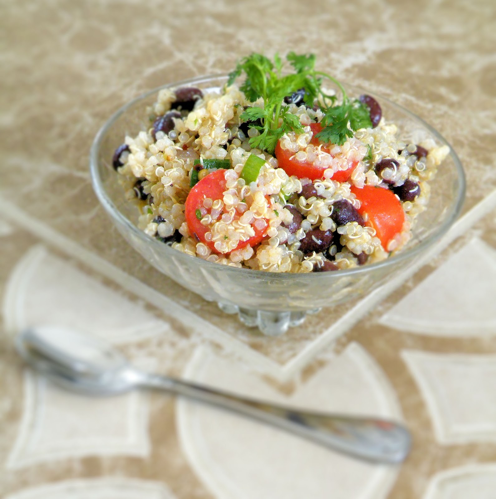 Vittles and Bits Zesty Quinoa and Black Bean Salad