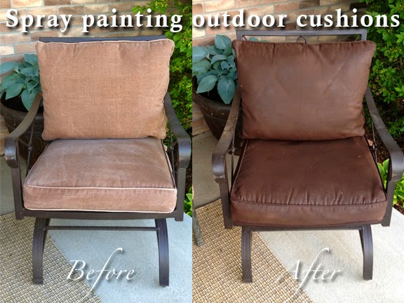 Diy Why Spend More Spray Painting Outdoor Cushions