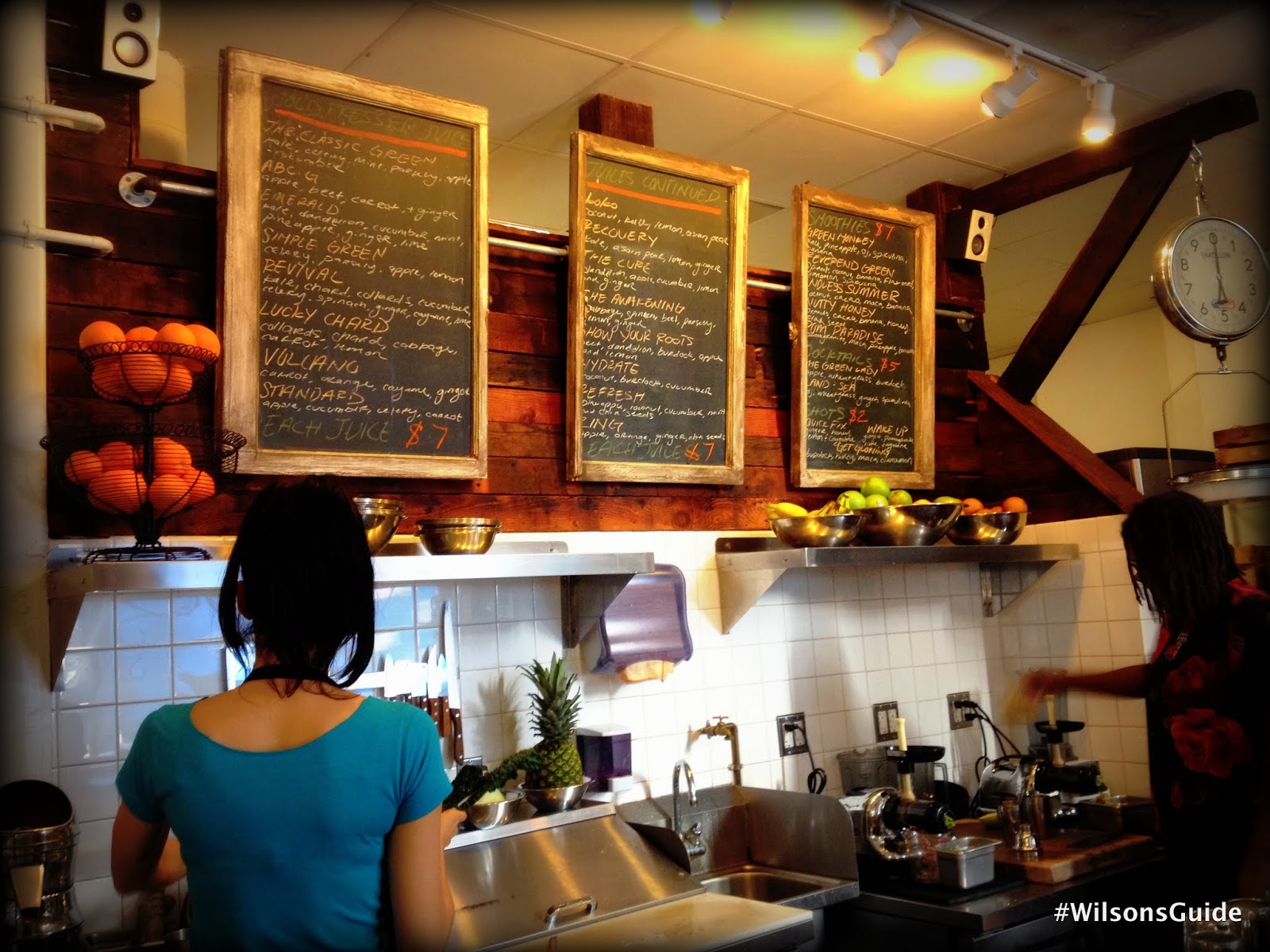 WilsonsGuide Where to Drink The Juicing Experience Sustain Juicery