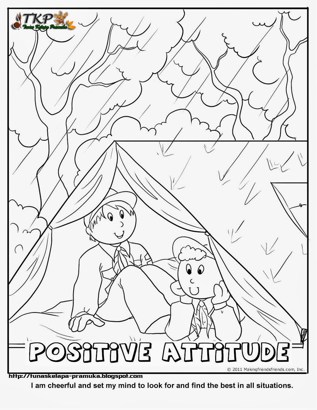 Pramuka Siaga Mewarnai Gambar Tunas Kelapa Pramuka