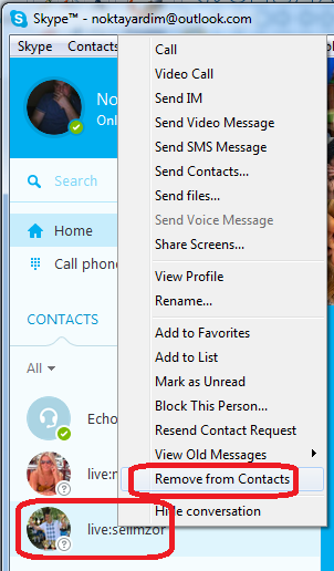 i want delete skype account