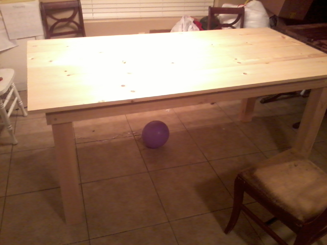 homemade kitchen table