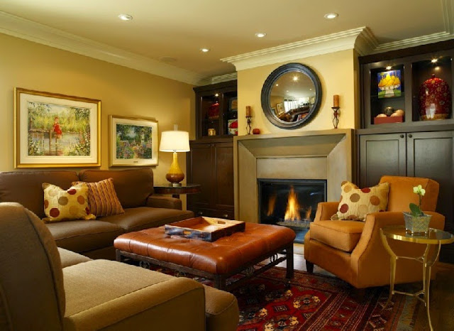 Inspiring Cozy Family Living Room with Fireplace