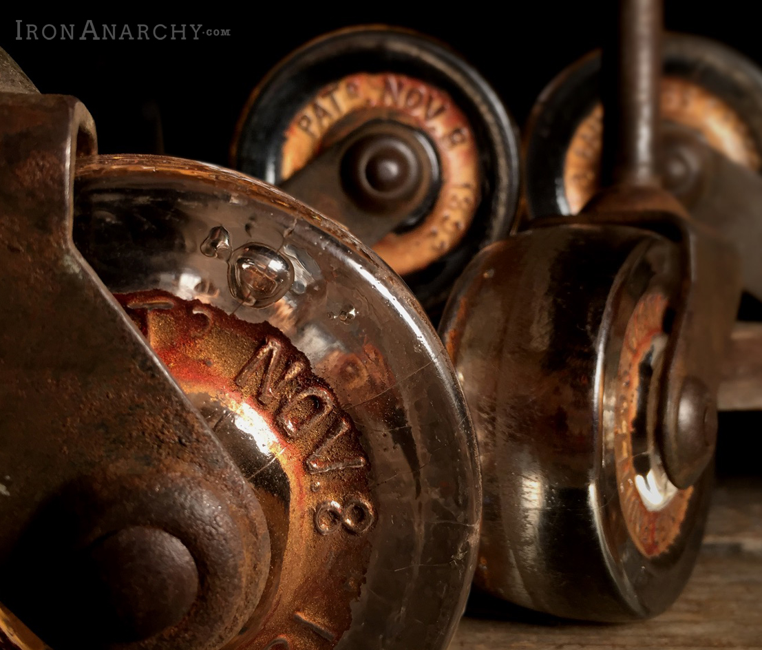 Antique Glass Furniture Casters
