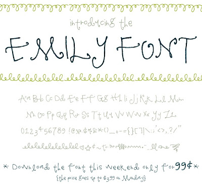 emily font