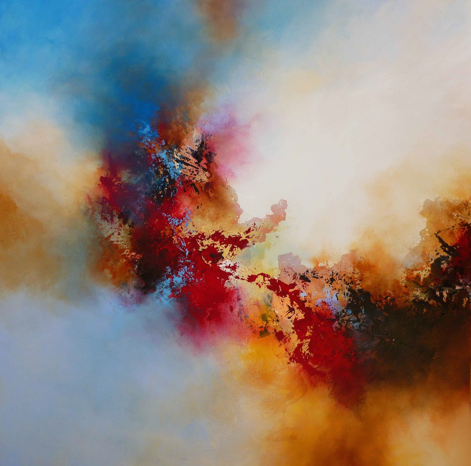 Abstract Paintings by Artist Simon Kenny Large Abstract Paintings for Sale