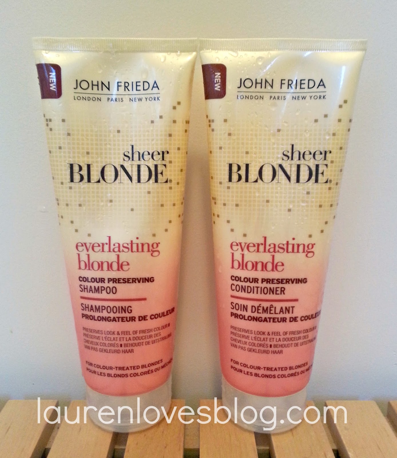 Review John Frieda Everlasting Blonde shampoo and conditioner Lauren