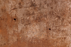 RAAF graffiti from 1945, Old Onslow WA