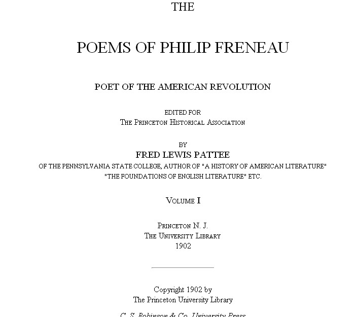 a biography of philip frenau an american poet Buy early american poetry: beauty in words (poetry rocks) reprint by stephanie buckwalter (isbn: 9781598453782) from amazon's book store everyday low prices and free delivery on eligible orders. a biography of philip frenau an american poet Buy early american poetry: beauty in words (poetry rocks) reprint by stephanie buckwalter (isbn: 9781598453782) from amazon's book store everyday low prices and free delivery on eligible orders.