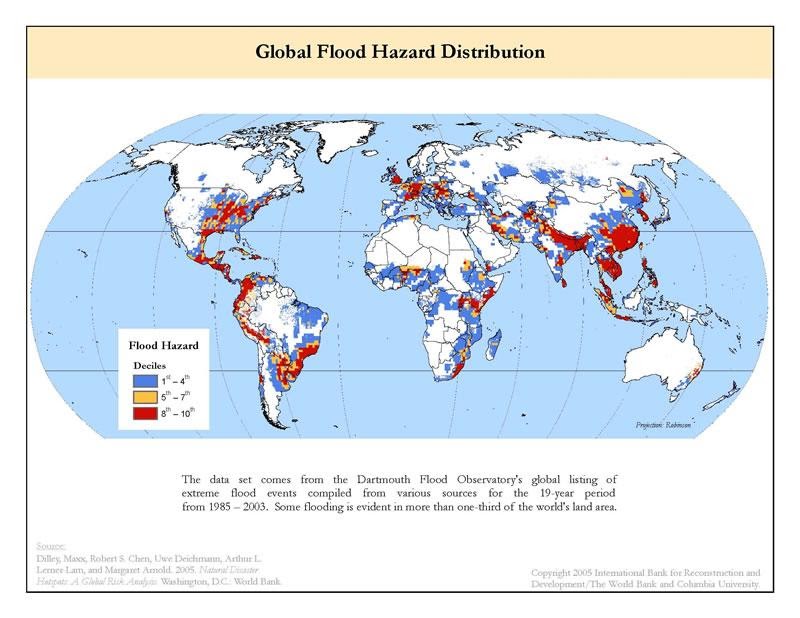 dunyada sel ve taskinlarin fazla goruldugu bolgeler bilgi90