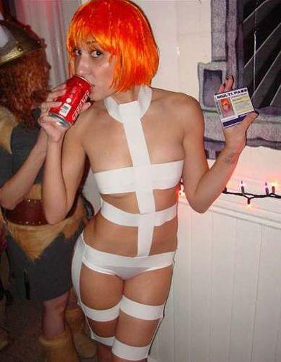 Sexy Halloween costume, Leeloo from The Fifth Element