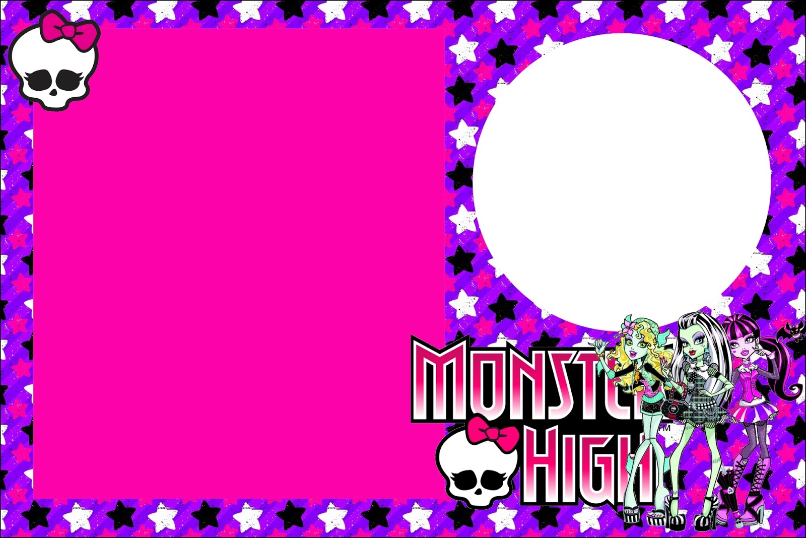 Centro de Mesa Monster High 1-2 - Fazendo a Nossa Festa