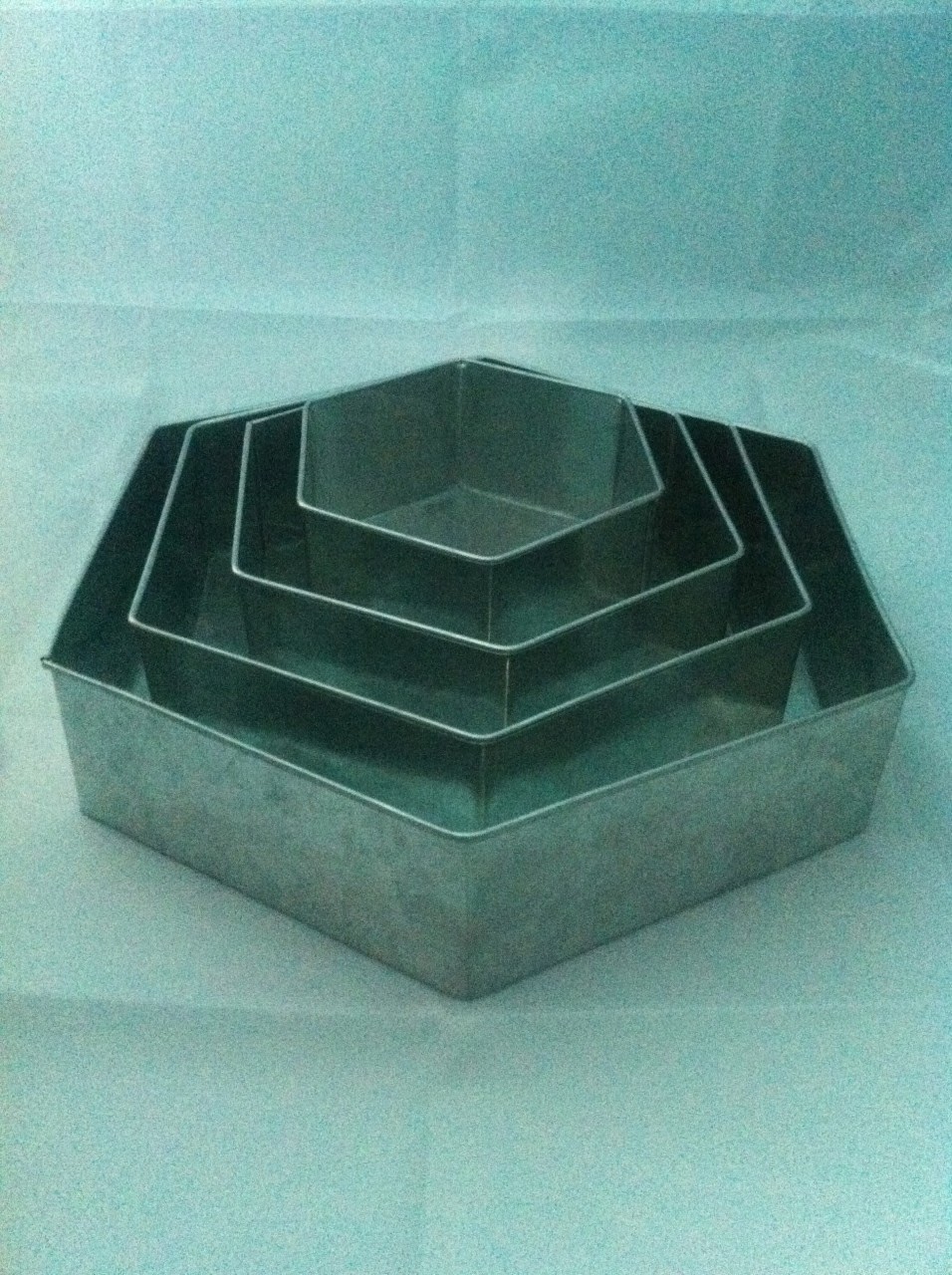 CAKE TIN STORE WORLD WIDE 4 TIER HEXAGONAL CAKE TINS