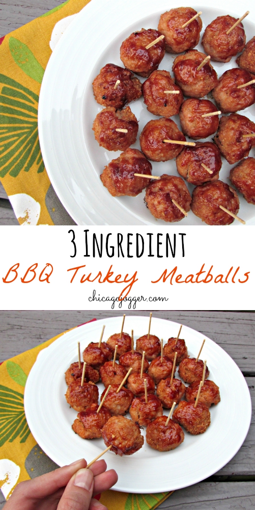 Chicago Jogger 3 Ingredient BBQ Turkey Meatballs