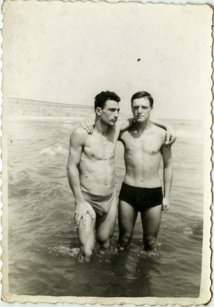 Vintage Men Together Male Model