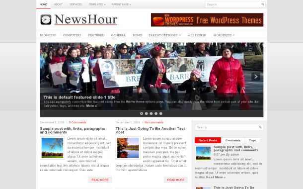 Silver Chrome News Free Wordpress Theme Template Silver Chrome News Free Wordpress Theme Template