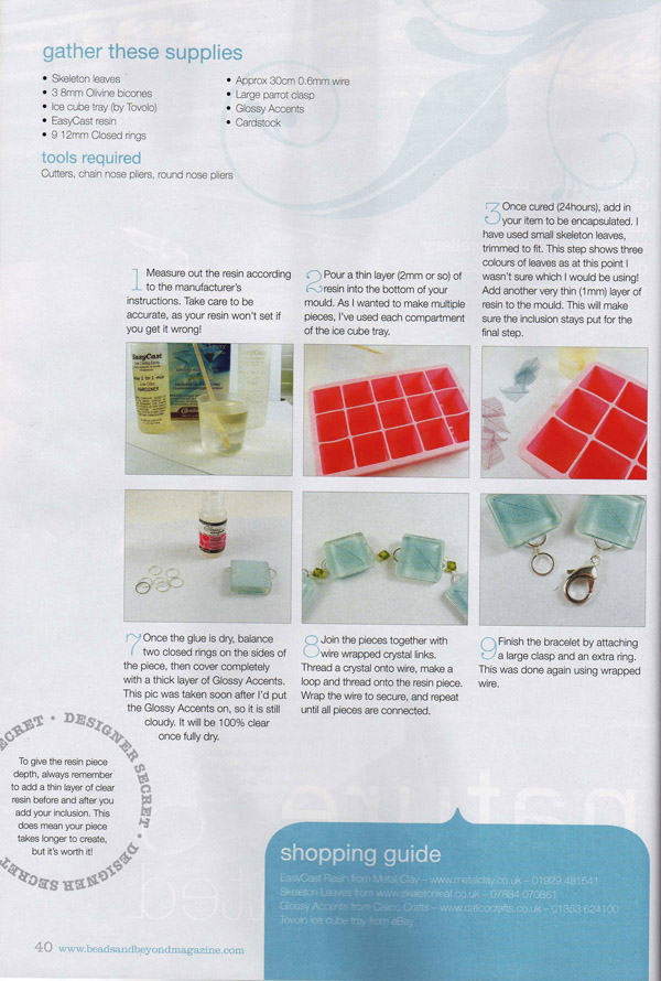 Resin Crafts Beads and Beyond Magazine