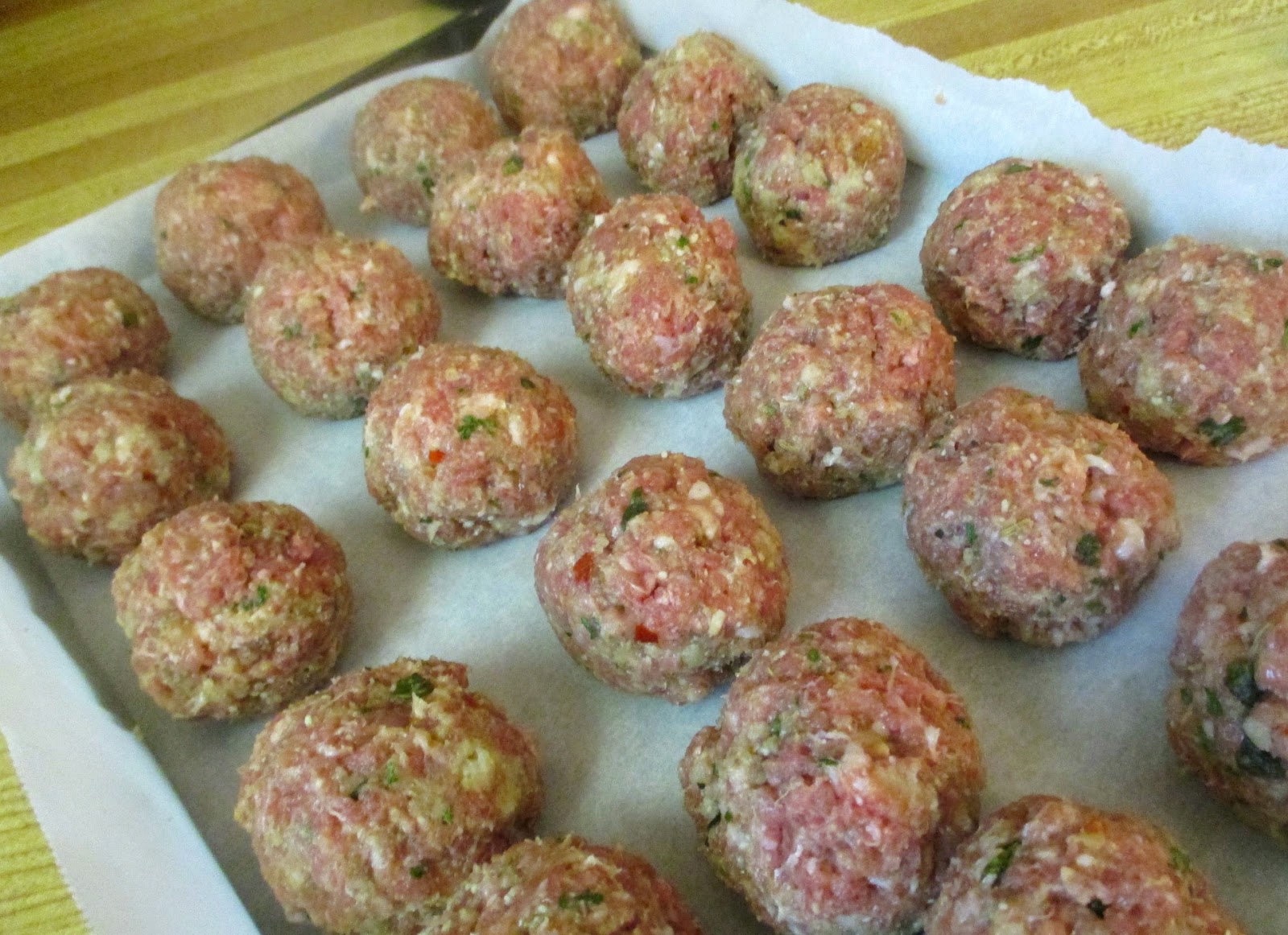 Just my Stuff Beef and Pork Sausage Meatballs