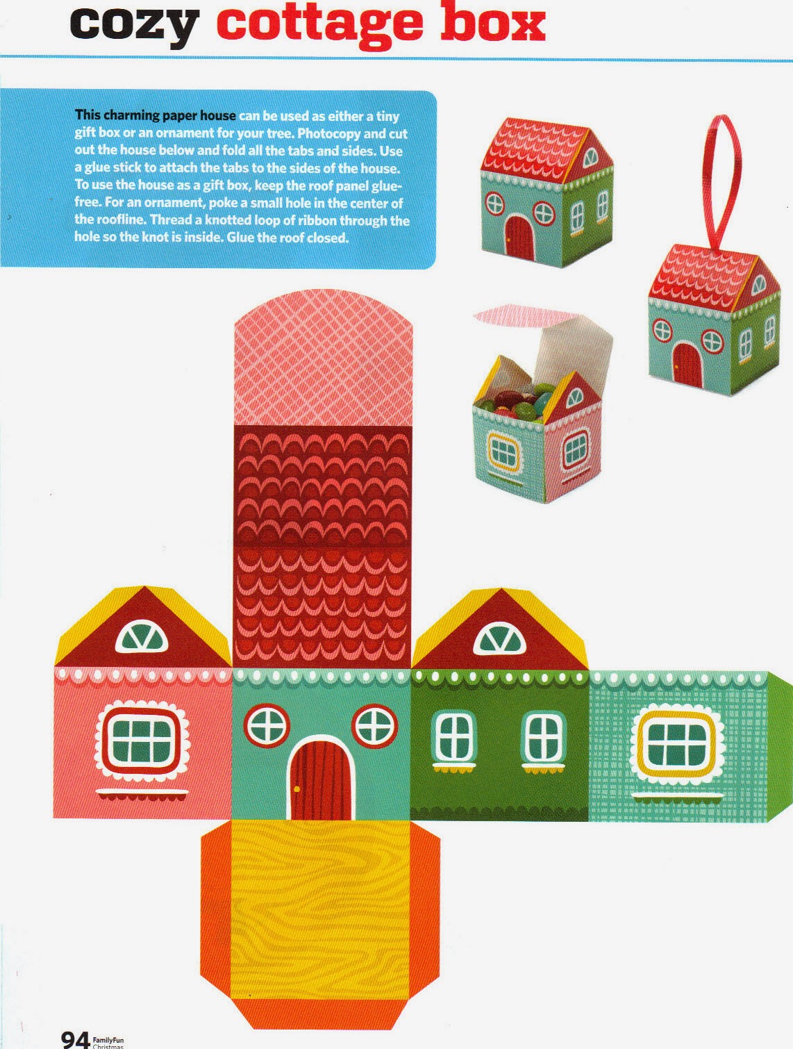 Caixas em formato de Casinha para Imprimir - CALLY'S DESIGN-Kits