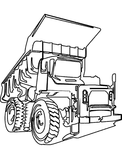 Unique Comics Animation: finest truck coloring pages