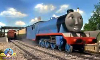 Henry Gordon the express steam railway locomotive engines on the Island of Sodor full of activity