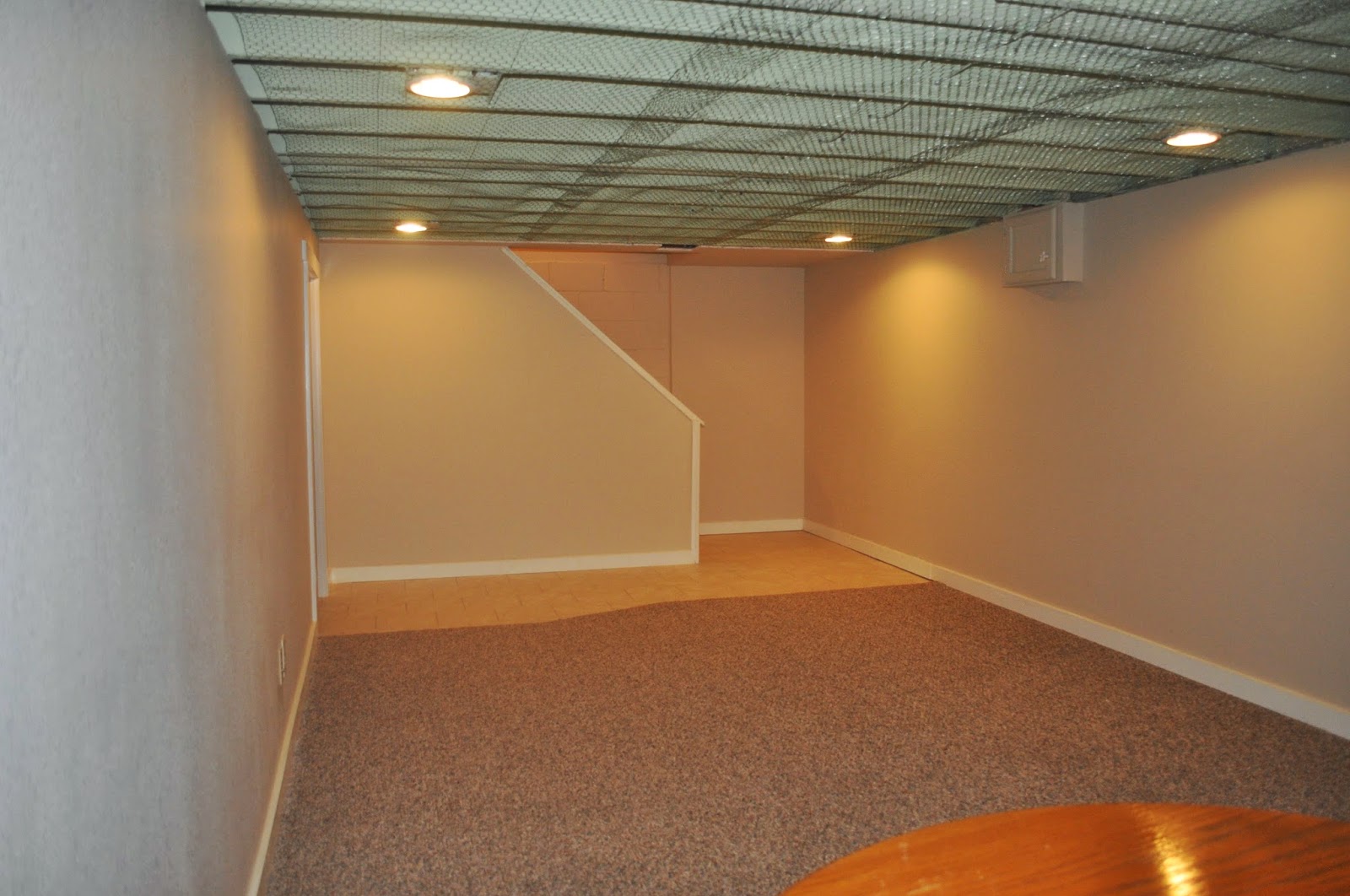 Carri Us Home Painting A Basement Ceiling