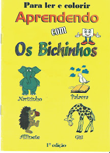 Revista infantil para ler e colorir.
