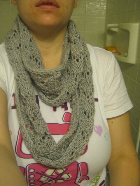 Storied Yarns: Infinitely Simple Lace Infinity Scarf: Free Knitting Pattern