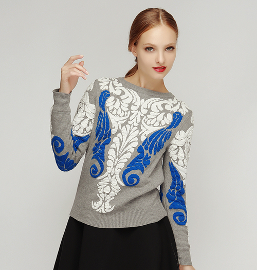 Baroque Embossed Sweater