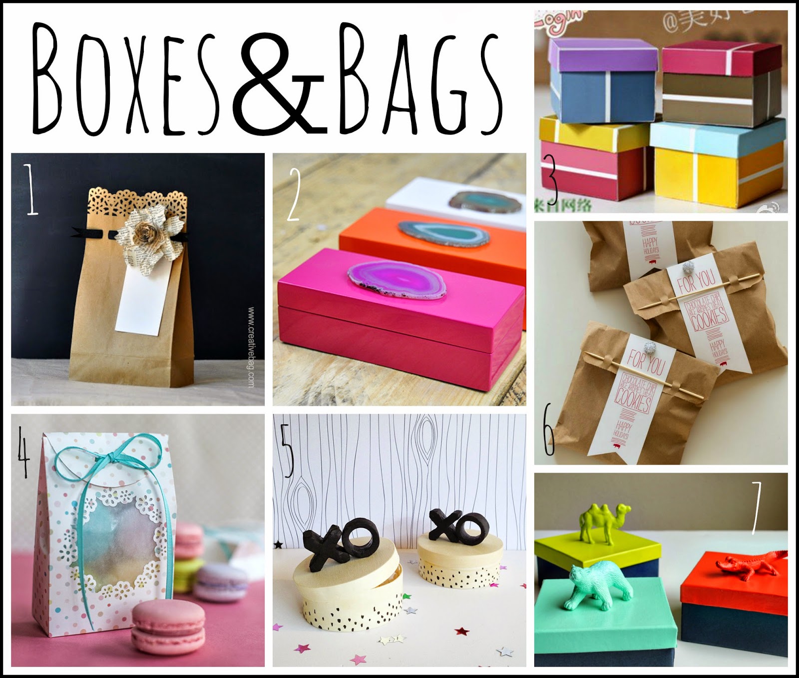 1. Punched and Embellished Brown Bags Creative Bag