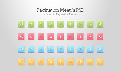 Free Page Navigation PSD Designs