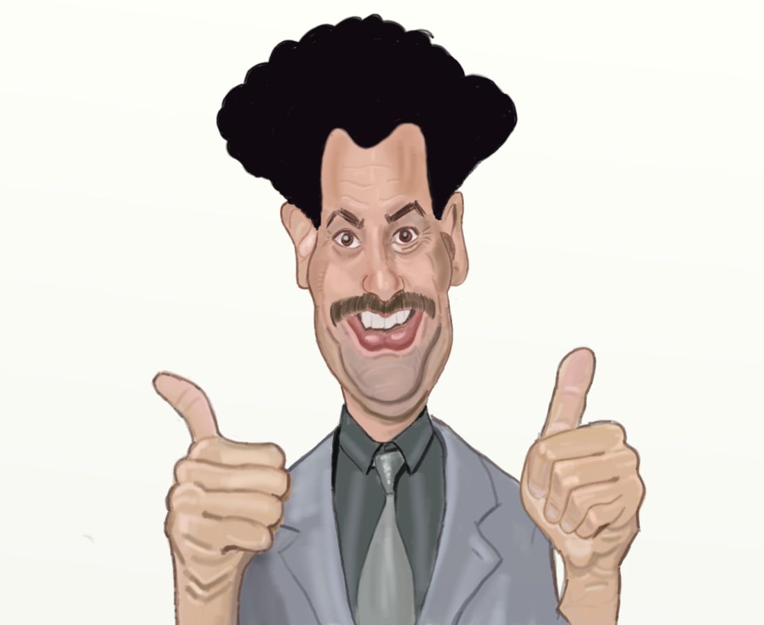 The Art of John Fisher: Sacha Baron Cohen alias Borat