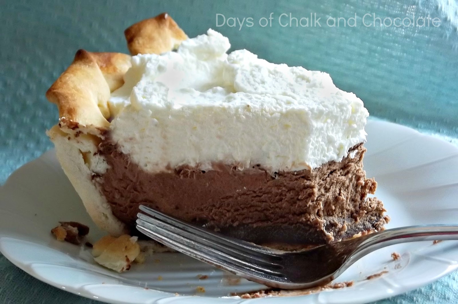 Chocolate Truffle Pie (Dessert Recipe) Days of Chalk and Chocolate