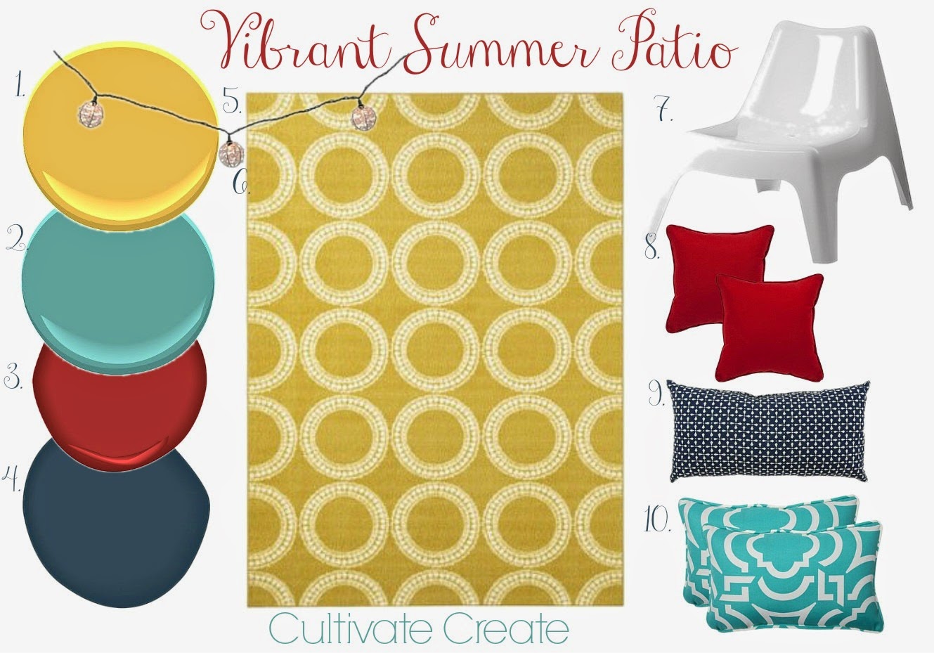 Cultivate Create Vibrant Summer Patio