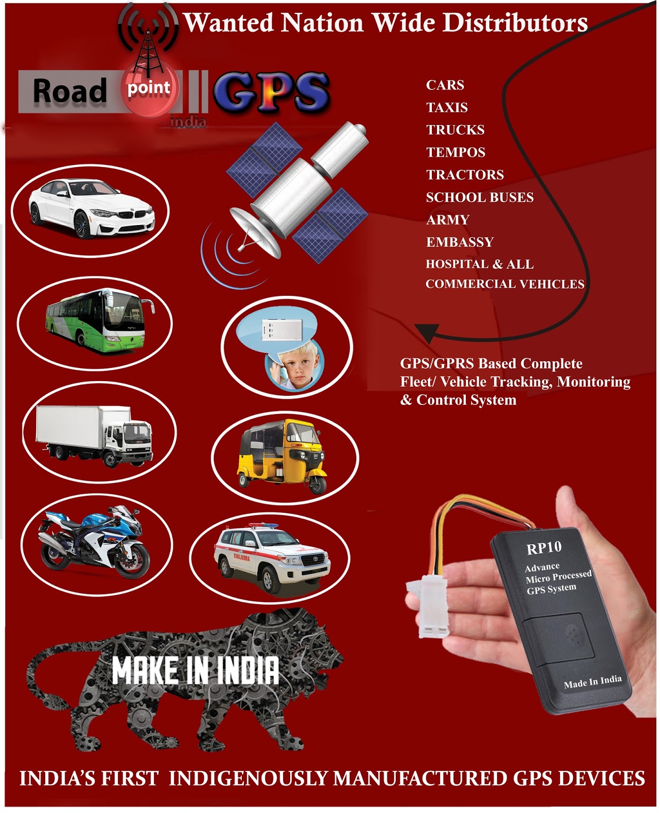 GPS Vehicle Tracker TK100, TK06, TK06A Dealer, Distributor, Supplier India