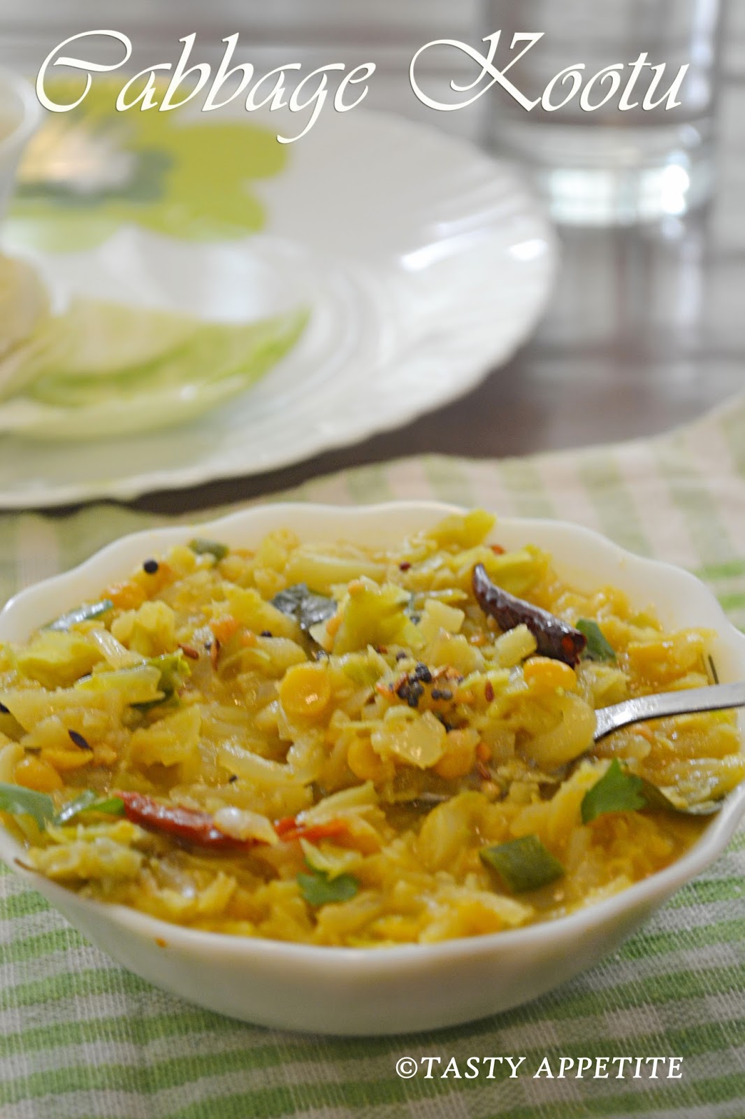 CABBAGE KOOTU EASY CABBAGE KOOTU RECIPE / SOUTH INDIAN STYLE KOOTU