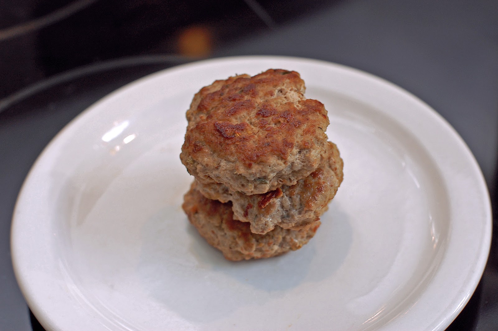 In Michelle's Kitchen Turkey Breakfast Sausage Patties with Flaxseed