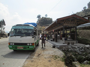 On the bus from Phuentsholing to Thimphu.