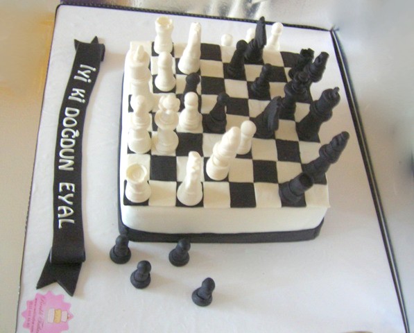 Renkli Tatlar Hayata Tat Katar: Satranç Pasta ( Chess Cake )