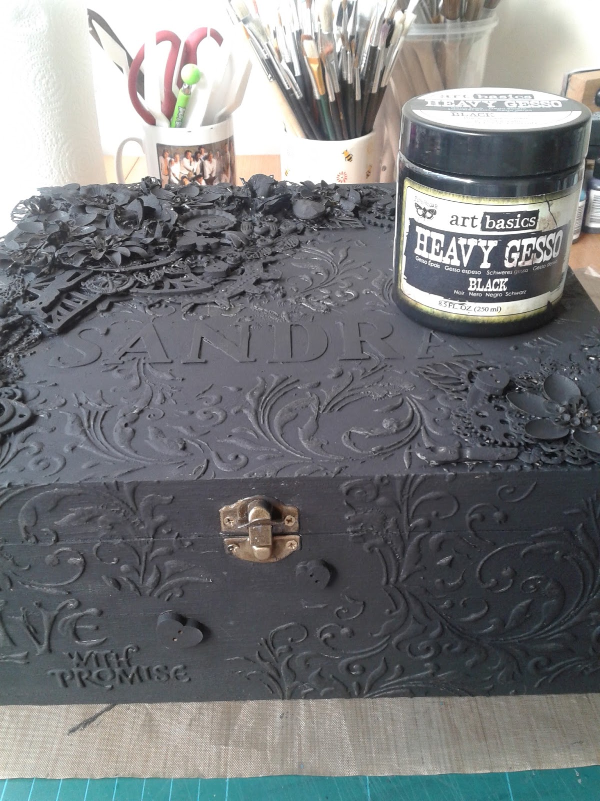 tatteredrocks TUTORIAL Mixed Media Box