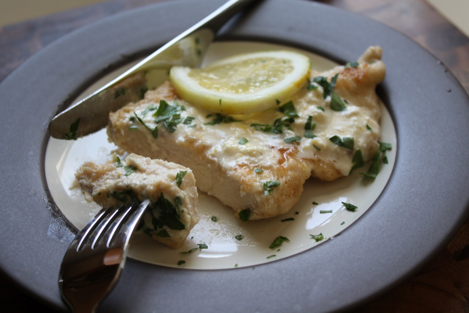 Cooking For A Better Tomorrow Chicken Cutlets with Lemon Cream Sauce