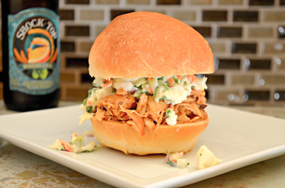Easy Crockpot Pulled Chicken With Homemade BBQ Sauce Serena Bakes