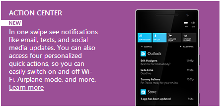 ACTION CENTER NEW fEATURES IN WINDOWS 8.1