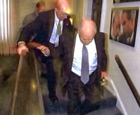 Dick Cheney being evacuated to the PEOC on 9/11