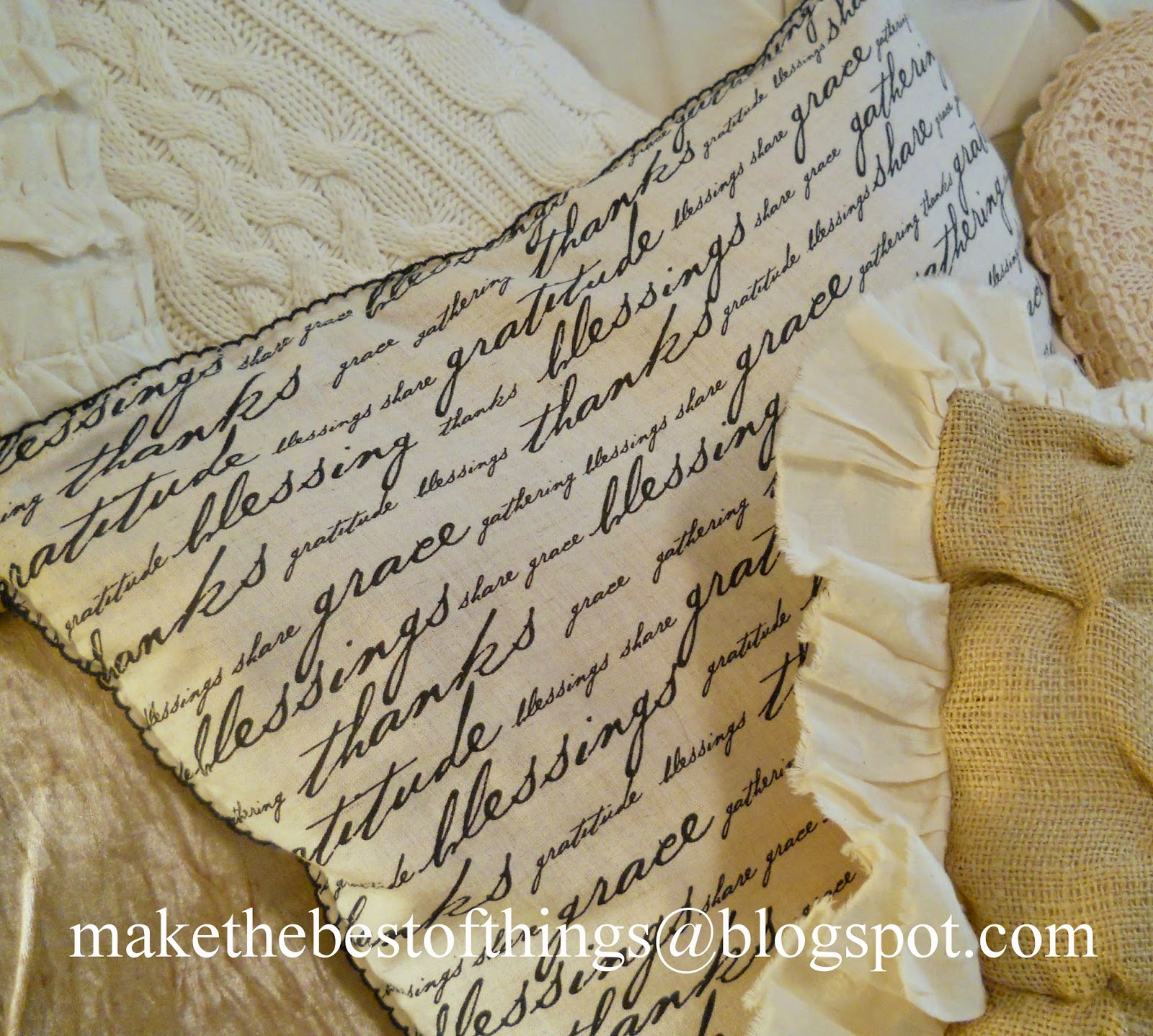 Make The Best of Things Pier 1 Napkin to Fab Pillow DIY