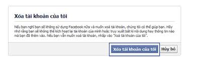Xóa nick Facebook vĩnh viễn Xóa nick Facebook vĩnh viễn