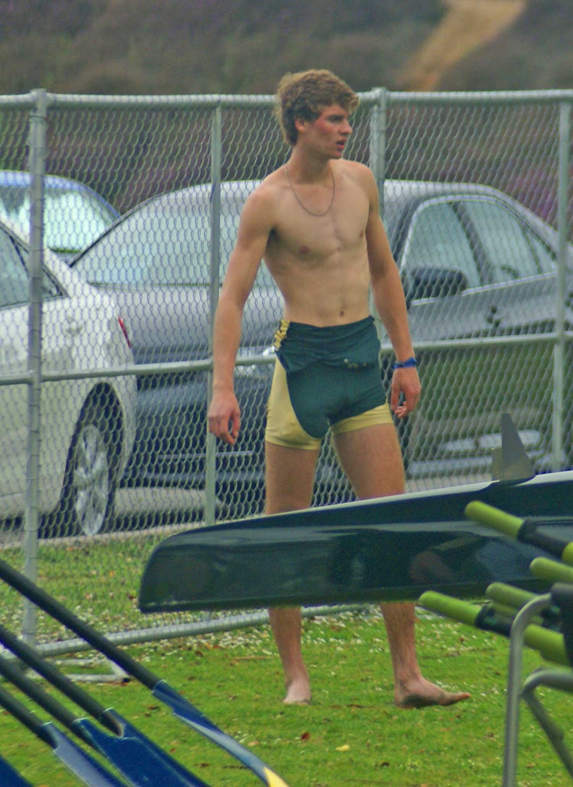 Boys in short shorts Fit rowers in lycra