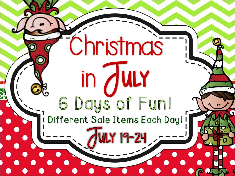Second Grade Perks Christmas in July Sale Day 1 and Back To School Freebie