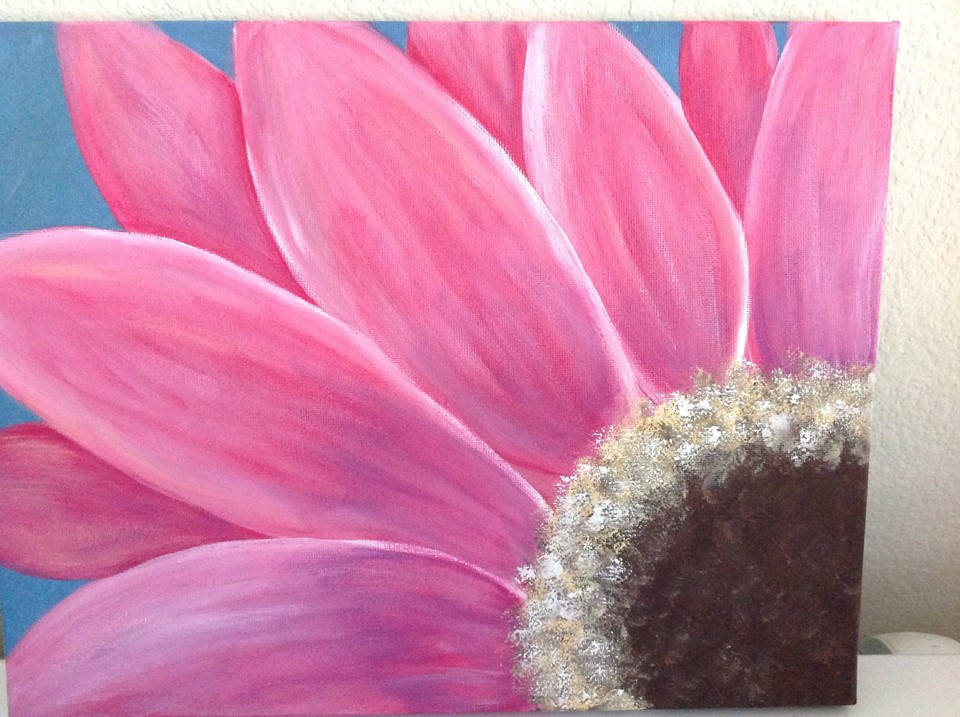 Angela Anderson Art Blog Gerbera Daisy Painting Video Submitted Artwork