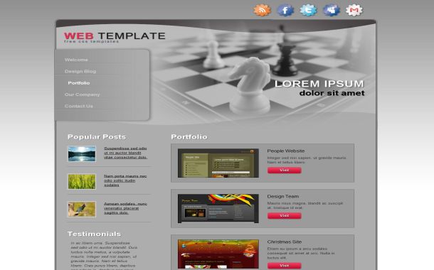 Chess Games Fan Free CSS HTML Website Template Chess Games Fan Free CSS HTML Website Template